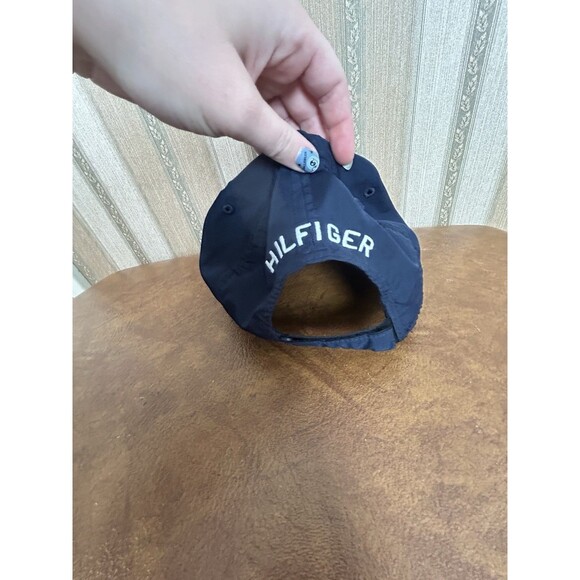 Tommy Hilfiger Logo Men’s OSFM Hat Baseball Cap Navy Blue Adjustable Hook Loop - Picture 2 of 9